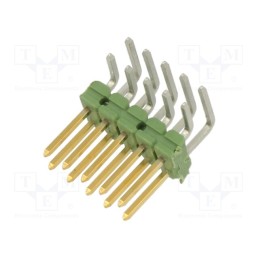 1 pcs x TE Connectivity - 825457-5 - Pin header, pin strips, AMPMODU, male, PIN: 10, angled 90°, 2.54mm