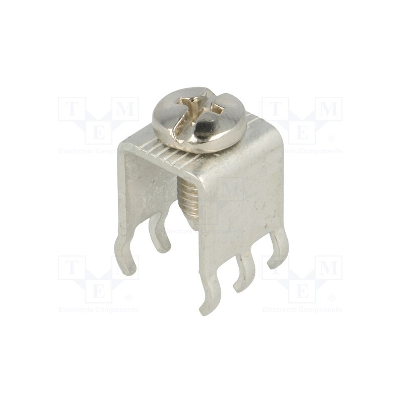 1 pcs x KEYSTONE - 7808 - Terminal: screw terminal, THT,screw terminal, silver, Thread: M5