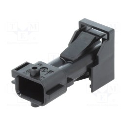 1 pcs x TE Connectivity - 1-965421-1 - Connector: automotive, JPT, male, plug, for cable, PIN: 2, black