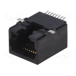 1 pcs x KEYSTONE - 944 - Socket, RJ45, PIN: 8, Layout: 8p8c, on PCBs, SMT, horizontal