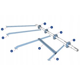 Claas inclined conveyor strip 4x70x468 518241