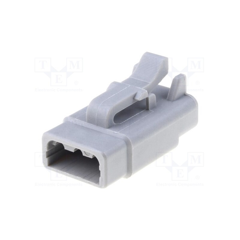1 pcs x AMPHENOL - ATM06-3S - Connector: wire-wire, ATM, female, plug, for cable, PIN: 3, grey