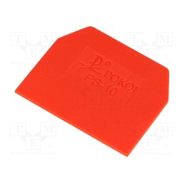1 pcs x POKu00d3J - A41-6207 - End plate, red, Width: 1mm, polyamide, -25÷100°C, ZG-G10