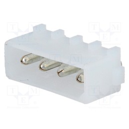 1 pcs x TE Connectivity - 350211-1 - Socket, wire-board, Commercial MATE-N-LOK, male, PIN: 4, THT, 250V