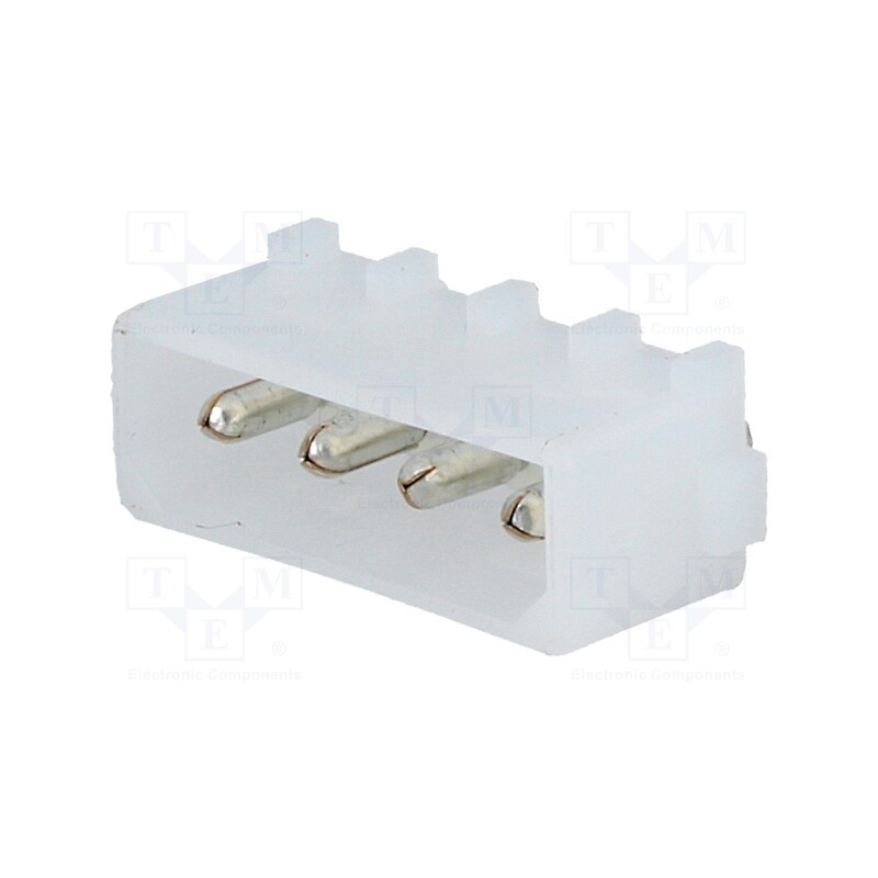 1 pcs x TE Connectivity - 350211-1 - Socket, wire-board, Commercial MATE-N-LOK, male, PIN: 4, THT, 250V