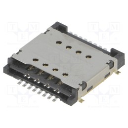 1 pcs x ATTEND - 115H-BA00 - Connector: for cards, SIM, SIM x2, SMT