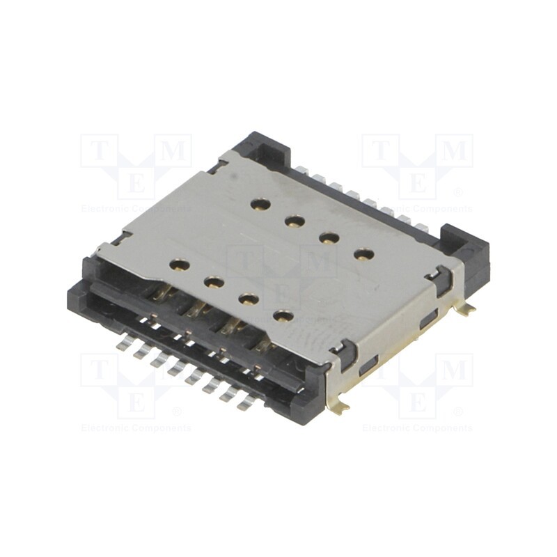 1 pcs x ATTEND - 115H-BA00 - Connector: for cards, SIM, SIM x2, SMT