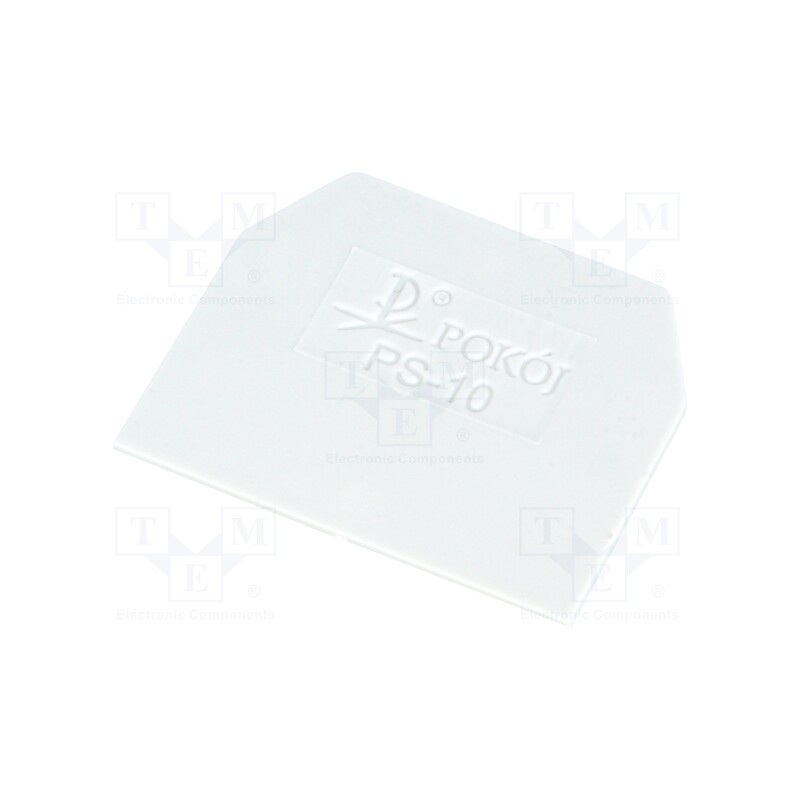 1 pcs x POKu00d3J - A41-6208 - End plate, grey, Width: 1mm, polyamide, -25÷100°C, ZG-G10