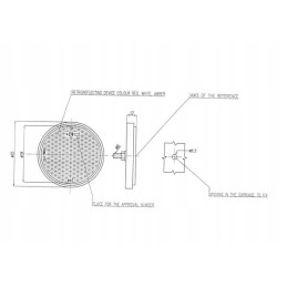 1415 000011 round reflector red fi75 screw