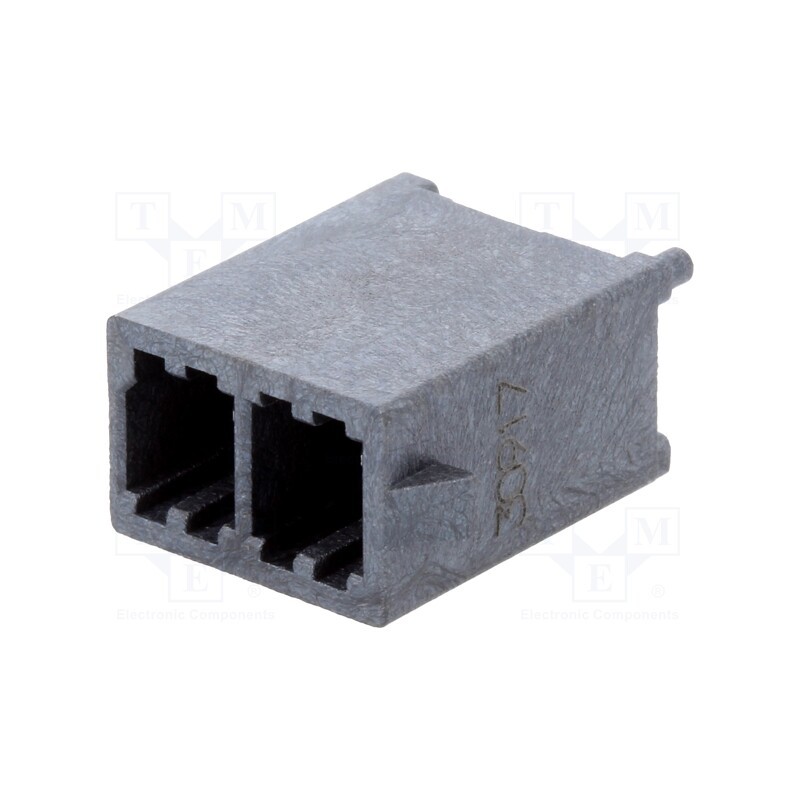 1 pcs x MOLEX - 768290102 - Socket, wire-board, male, Mega-Fit, 5.7mm, PIN: 2, UL94V-0, 23A, THT