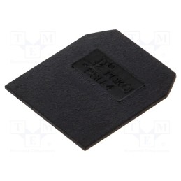 1 pcs x POKu00d3J - A41-0103 - End/partition plate, black, Width: 1mm, polyamide, -25÷100°C
