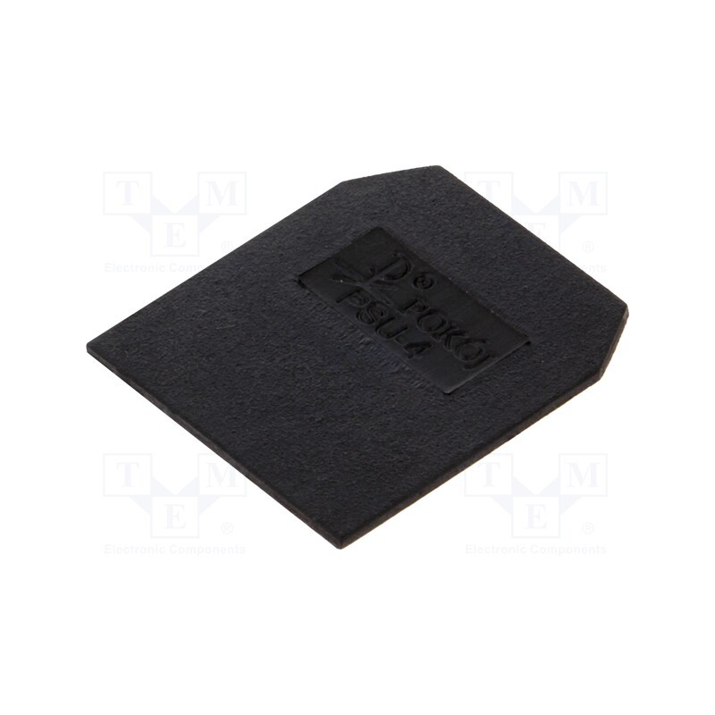 1 pcs x POKu00d3J - A41-0103 - End/partition plate, black, Width: 1mm, polyamide, -25÷100°C