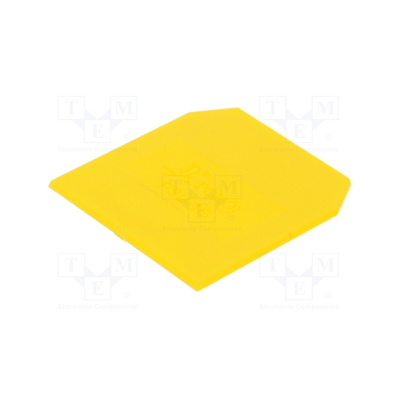 1 pcs x POKu00d3J - A41-0101 - End/partition plate, yellow, Width: 1mm, polyamide, -25÷100°C