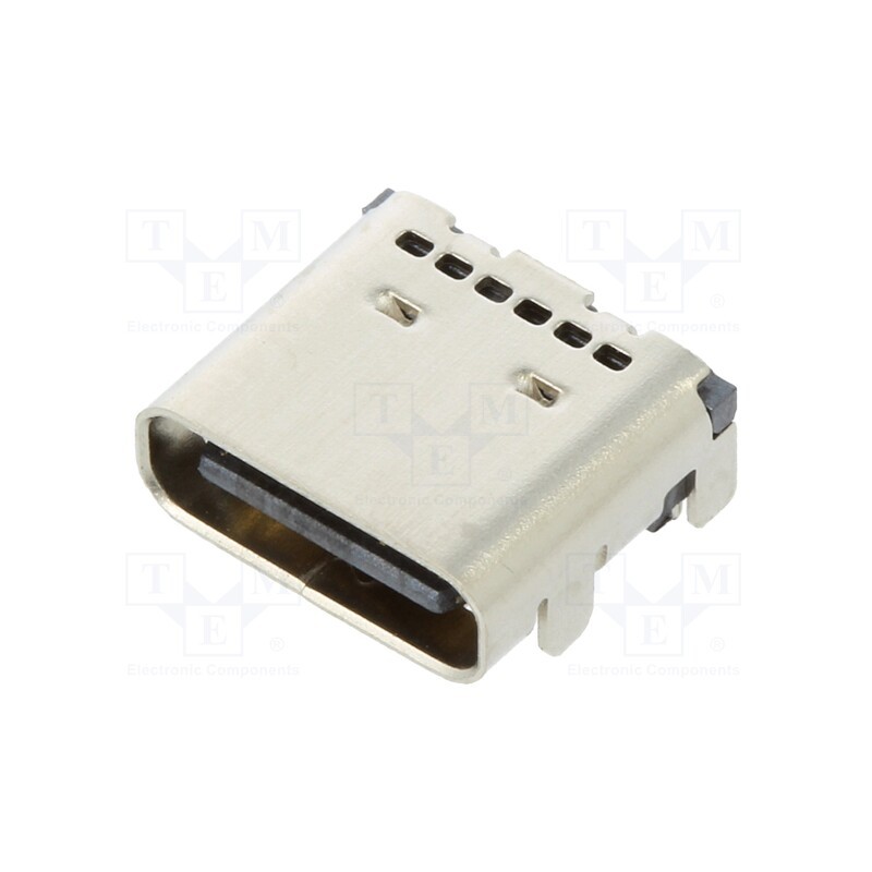 1 pcs x ATTEND - 217B-BC02 - Socket, USB C, SMT, angled, USB 3.1