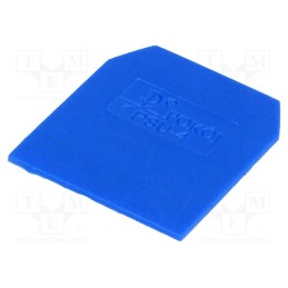 1 pcs x POKu00d3J - A41-0106 - End/partition plate, blue, Width: 1mm, polyamide, -25÷100°C