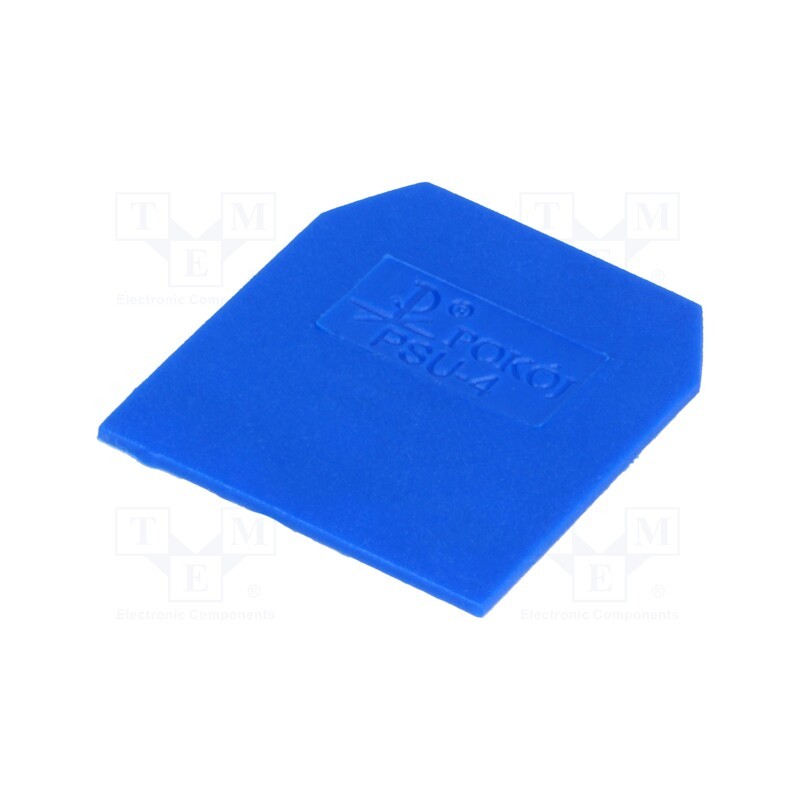 1 pcs x POKu00d3J - A41-0106 - End/partition plate, blue, Width: 1mm, polyamide, -25÷100°C