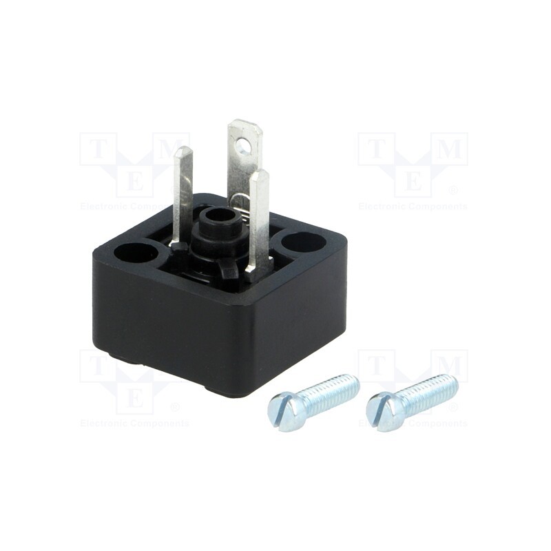 1 pcs x HIRSCHMANN - 933110100 GSSNA 200 - Connector: valve connector, socket, form C, 8mm, male, PIN: 3, 6A