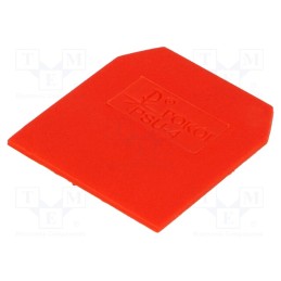 1 pcs x POKu00d3J - A41-0107 - End/partition plate, red, Width: 1mm, polyamide, -25÷100°C