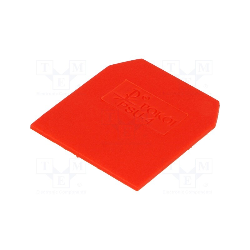 1 pcs x POKu00d3J - A41-0107 - End/partition plate, red, Width: 1mm, polyamide, -25÷100°C