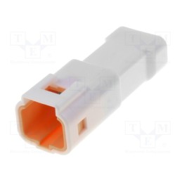 1 pcs x JST - 03T-JWPF-VSLE-S - Plug, wire-wire, male, JWPF, 2mm, PIN: 3, w/o contacts, 100V, 3A, IPX7