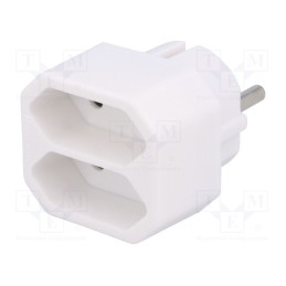 1 pcs x LOGILINK - LPS218 - Connector: AC supply, splitter, Type: Euro,child protection
