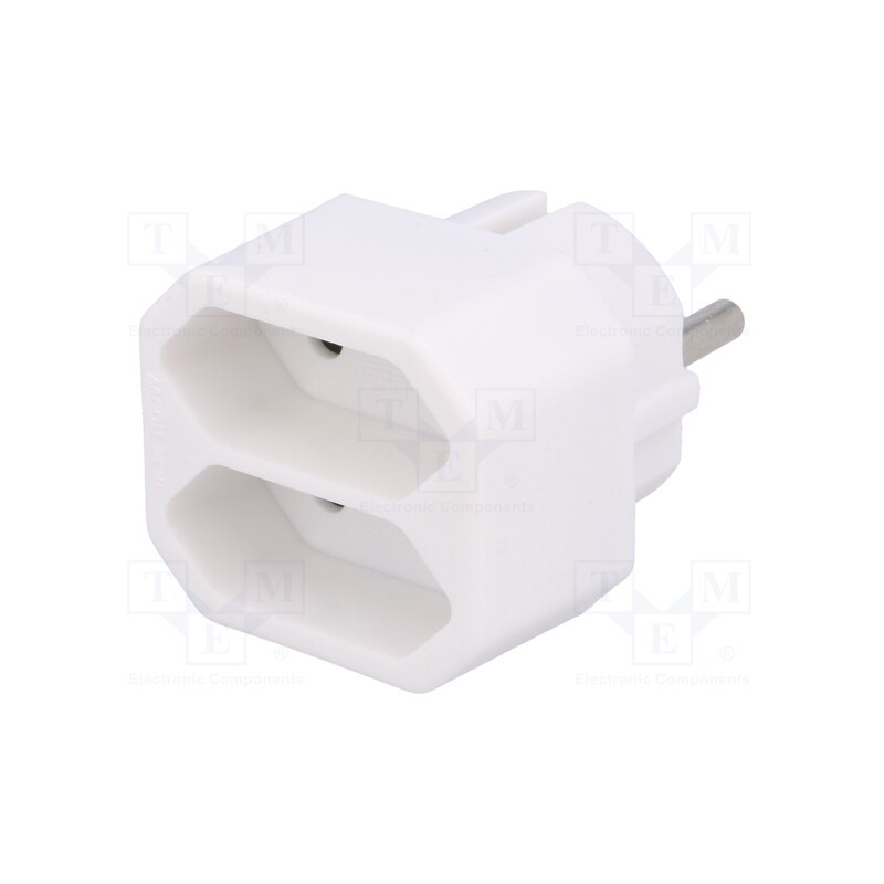 1 pcs x LOGILINK - LPS218 - Connector: AC supply, splitter, Type: Euro,child protection