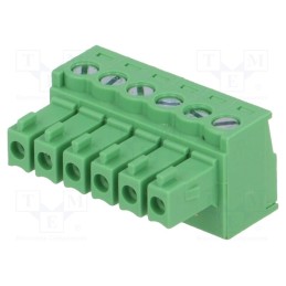 1 pcs x DEGSON ELECTRONICS - 15EDGK-3.5-06P-14-00AH - Pluggable terminal block, 3.5mm, ways: 6, straight, plug, female