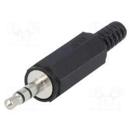 1 pcs x SCHURTER - 4832.131 - Plug, Jack 3,5mm, male, stereo, ways: 3, straight, for cable, 4mm