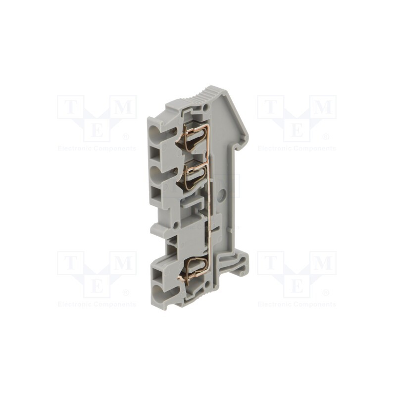 1 pcs x PHOENIX CONTACT - 3031241 - Splice terminal: rail, 0.08÷2.5mm2, ways: 1, terminals: 3, grey