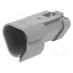 1 pcs x BULGIN - PX0106P03GY - Connector: wire-wire, PX0, male, plug, for cable, PIN: 3, grey, IP68