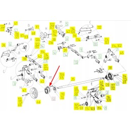 101935697 sieve shaft hub rostselmash 161 11 01 2