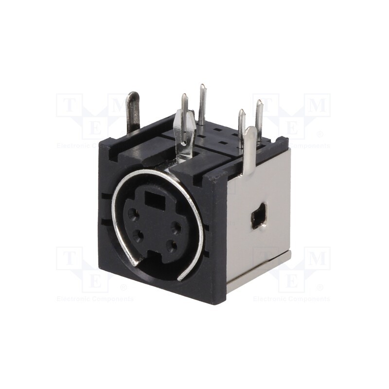 1 pcs x NINIGI - MDC-204 - Socket, DIN mini, female, PIN: 4, THT, angled 90°