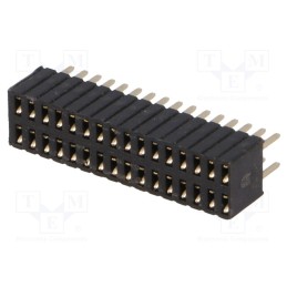 1 pcs x CONNFLY - DS1065-08-2*16S8BV - Socket, pin strips, female, PIN: 32, straight, 1.27mm, THT, 2x16
