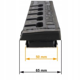 Rubber km 381 20 1250 mm smooth notched