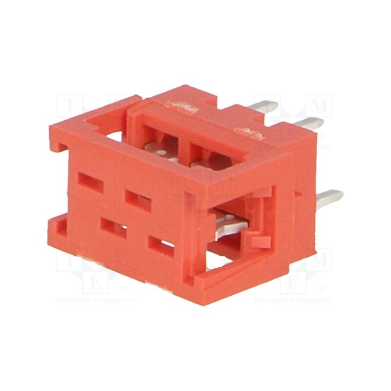 1 pcs x TE Connectivity - 7-215570-4 - Micro-MaTch, adapter, PIN: 4, IDC,THT, on PCBs,for ribbon cable