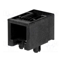 1 pcs x MOLEX - 955016449 - Socket, RJ11, PIN: 4, Cat: 3, low profile, Layout: 4p4c, SMT