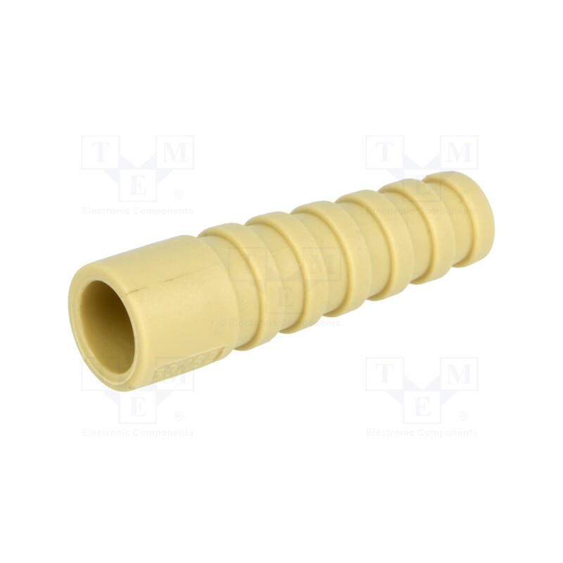 1 pcs x MH CONNECTORS - RG59/62SRB-BE - Strain relief, RG59,RG62, beige, Application: BNC plugs, 10pcs.