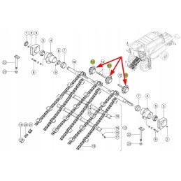 650869 0 main conveyor shaft gear