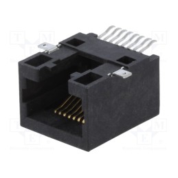 1 pcs x ENCITECH - RJJU-88-141-E3H-009 - Socket, RJ45, PIN: 8, Cat: 5, Layout: 8p8c, SMT, horizontal