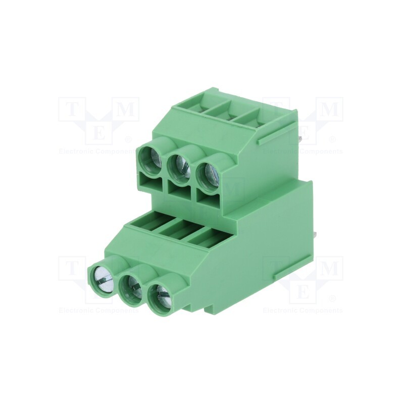 1 pcs x DEGSON ELECTRONICS - DG636A-6.35-06P-14-00AH - PCB terminal block, angled 90°, 6.35mm, ways: 6, on PCBs, 4mm2
