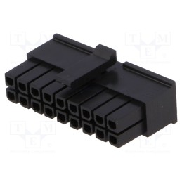 1 pcs x MOLEX - 430251800 - Plug, wire-board, female, Micro-Fit 3.0, 3mm, PIN: 18, w/o contacts