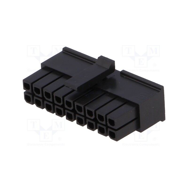 1 pcs x MOLEX - 430251800 - Plug, wire-board, female, Micro-Fit 3.0, 3mm, PIN: 18, w/o contacts