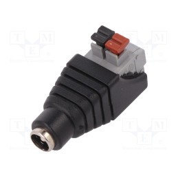 1 pcs x - PC2.1-F-STB - Transition: adapter, 5.5/2.1mm, 5.5mm, 2.1mm, spring clamp