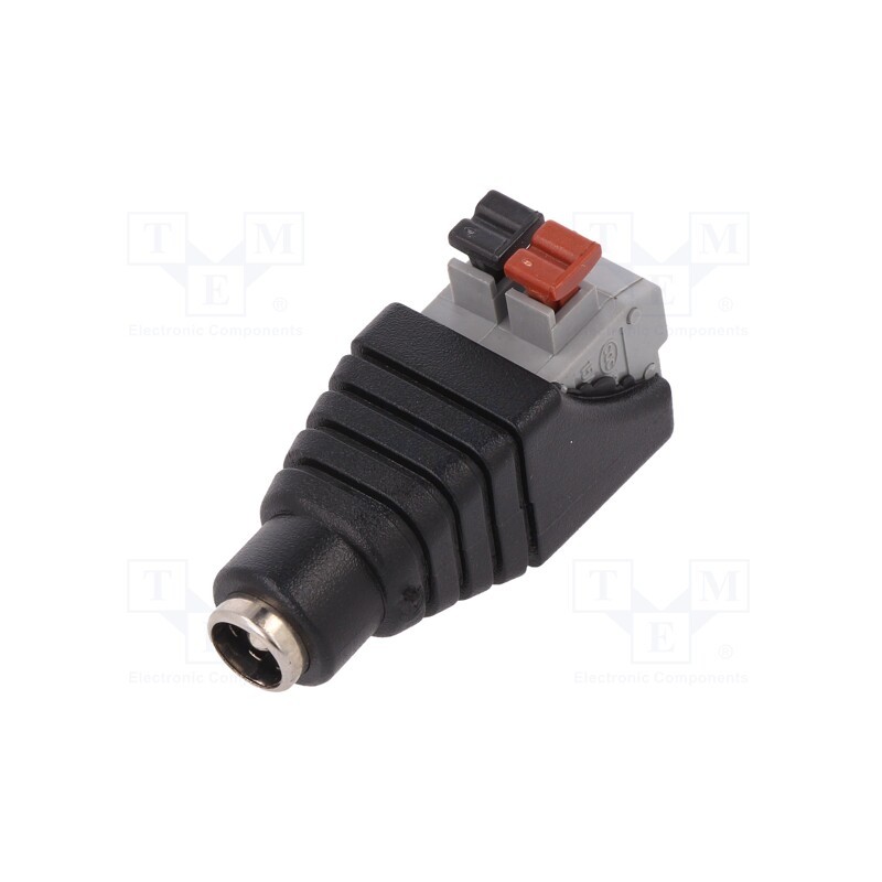 1 pcs x - PC2.1-F-STB - Transition: adapter, 5.5/2.1mm, 5.5mm, 2.1mm, spring clamp