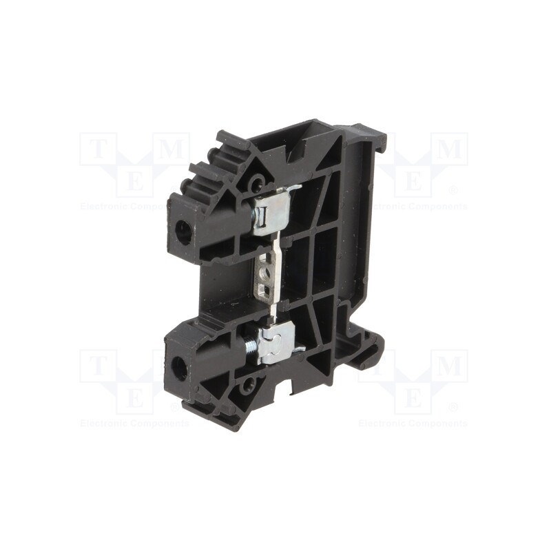 1 pcs x POKu00d3J - A11-A233 - Splice terminal: rail, 0.5÷6mm2, ways: 1, terminals: 2, black, TS35