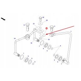 718100621020 mounting of the gearbox lubrication pipe
