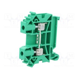 1 pcs x POKu00d3J - A11-A235 - Splice terminal: rail, 0.5÷6mm2, ways: 1, terminals: 2, green, TS35