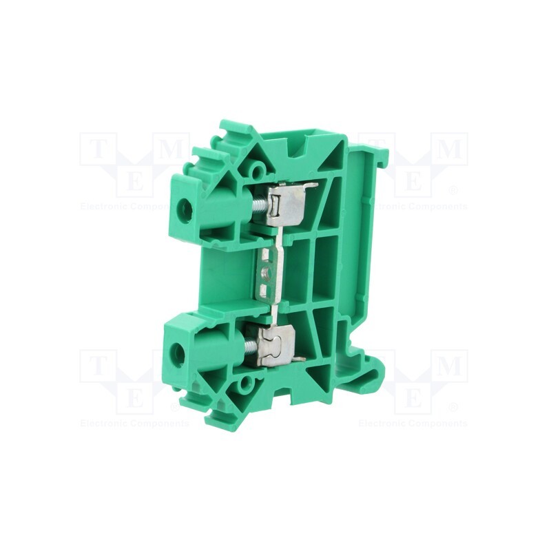 1 pcs x POKu00d3J - A11-A235 - Splice terminal: rail, 0.5÷6mm2, ways: 1, terminals: 2, green, TS35