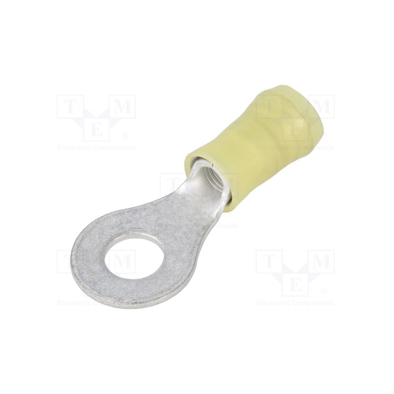 1 pcs x TE Connectivity - 130205 - Tip: ring, M6, Ø: 6.35mm, 3÷6mm2, crimped, for cable, insulated