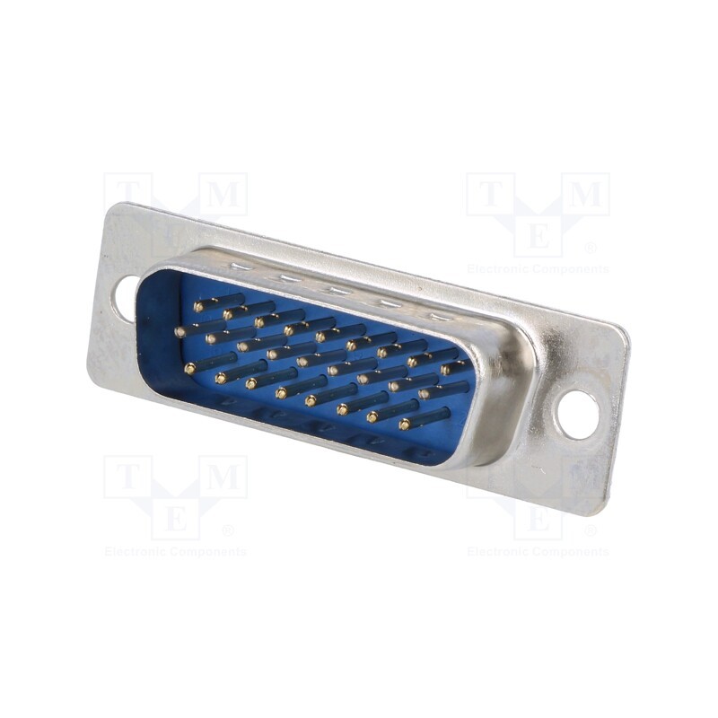 1 pcs x CONNFLY - DS1035-26MUNSISS - D-Sub HD, PIN: 26, plug, male, for cable, straight, soldering, 5A